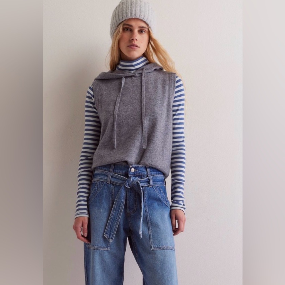 NWT Free People George Cashmere Sweater Vest - Picture 4 of 16